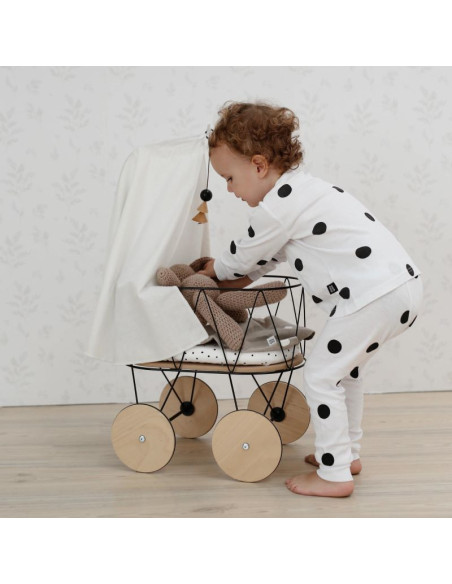 Dolly Cot Set with Bedding and Canopy