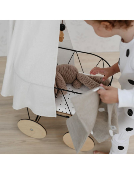 Dolly Cot Set with Bedding and Canopy