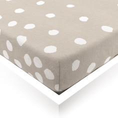 Buttons Linen Toddler Fitted Sheet