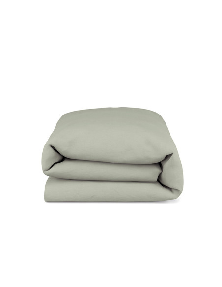 Olive Green Linen Duvet Cover