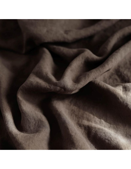 Mocha Linen Duvet Cover