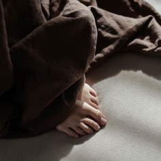 Mocha Linen Duvet Cover 2