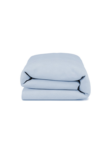 Soft Blue Linen Duvet Cover
