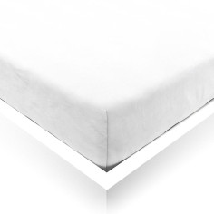 Lanena rjuha za dvojno vzmetnico Pure white