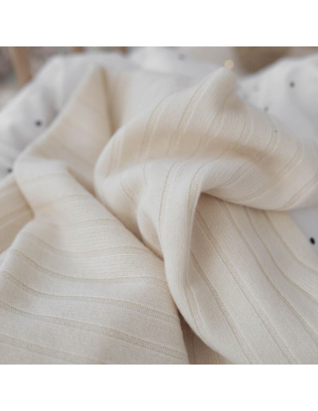 Cashmere Baby Blanket in Cream