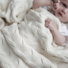 Ocean Baby Blanket - Cream 2