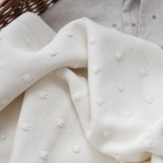 Popcorn Baby Blanket - Cream 2
