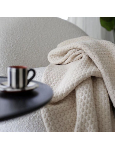 Cream Bubbles Blanket