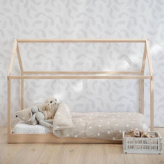 Wooden House Toddler Bed Frame 2