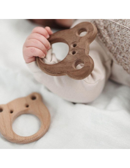 Wooden Baby Teether – Care Bear
