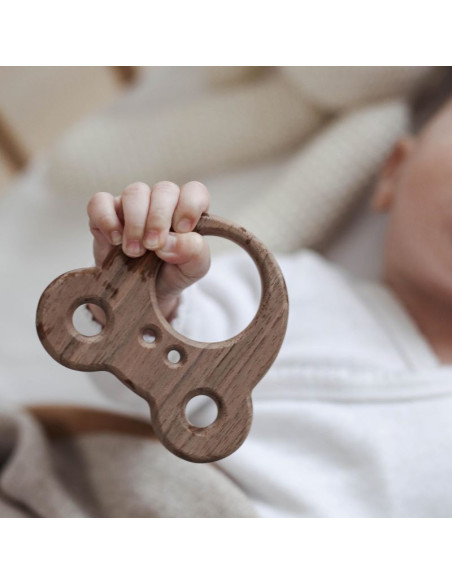 Wooden Baby Teether – Care Bear
