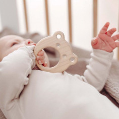 WOODEN TEETHER – FRISKY FROG 2