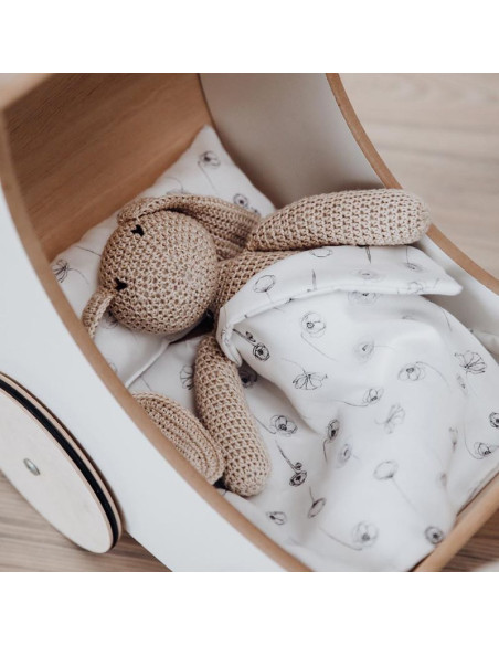 Dolls Pram Bedding Set