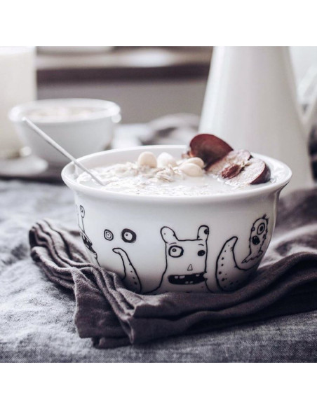 Kids Porcelain Bowl - Monsters
