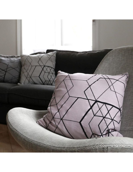 Cushion Cover Matrix - Pale Pink