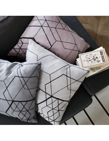 Cushion Cover Matrix - Pale Pink
