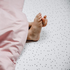 Black Confetti Fitted Sheet 2