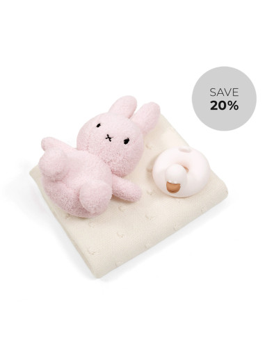 Darilni komplet pink Miffy zajček v škatli