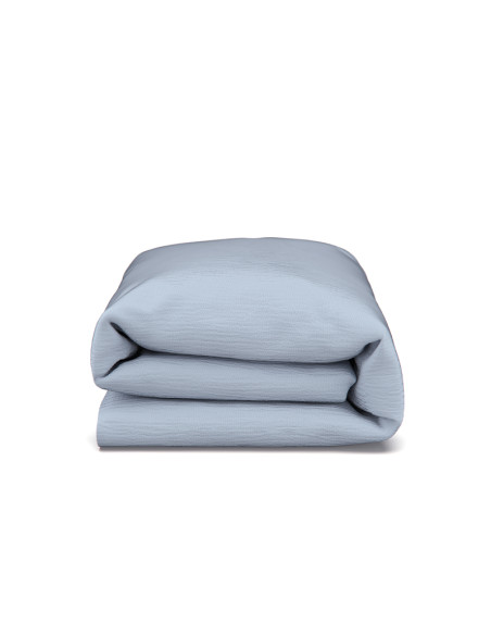 Blue Whisper Muslin Duvet Cover