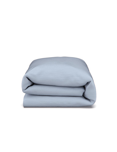 Blue Whisper Muslin Toddler Duvet Cover