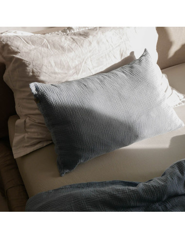 Muslin prevleka za vzglavnik Blue Whisper