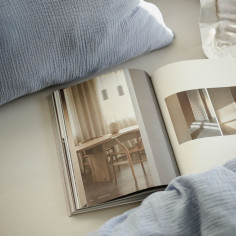 Blue Whisper Muslin Pillowcase 2