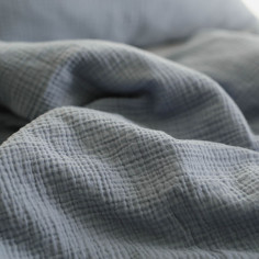 Blue Whisper Muslin Toddler Duvet Cover 2